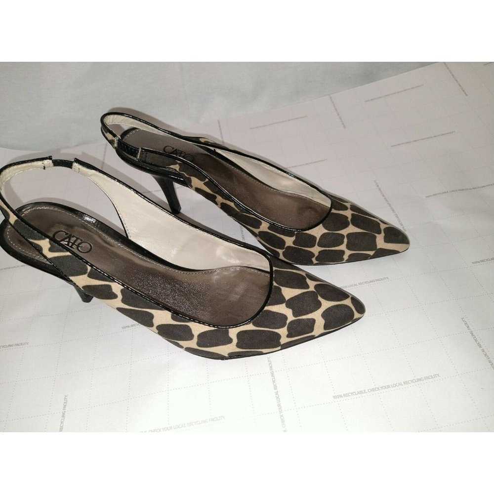 Cato Safari Giraffe Leopard Print Size 8  Heels